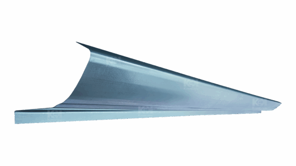 Порог Daewoo Nubira / (J100/J150) рестайлинг (2000-2002) загиб под дверь 1.0мм